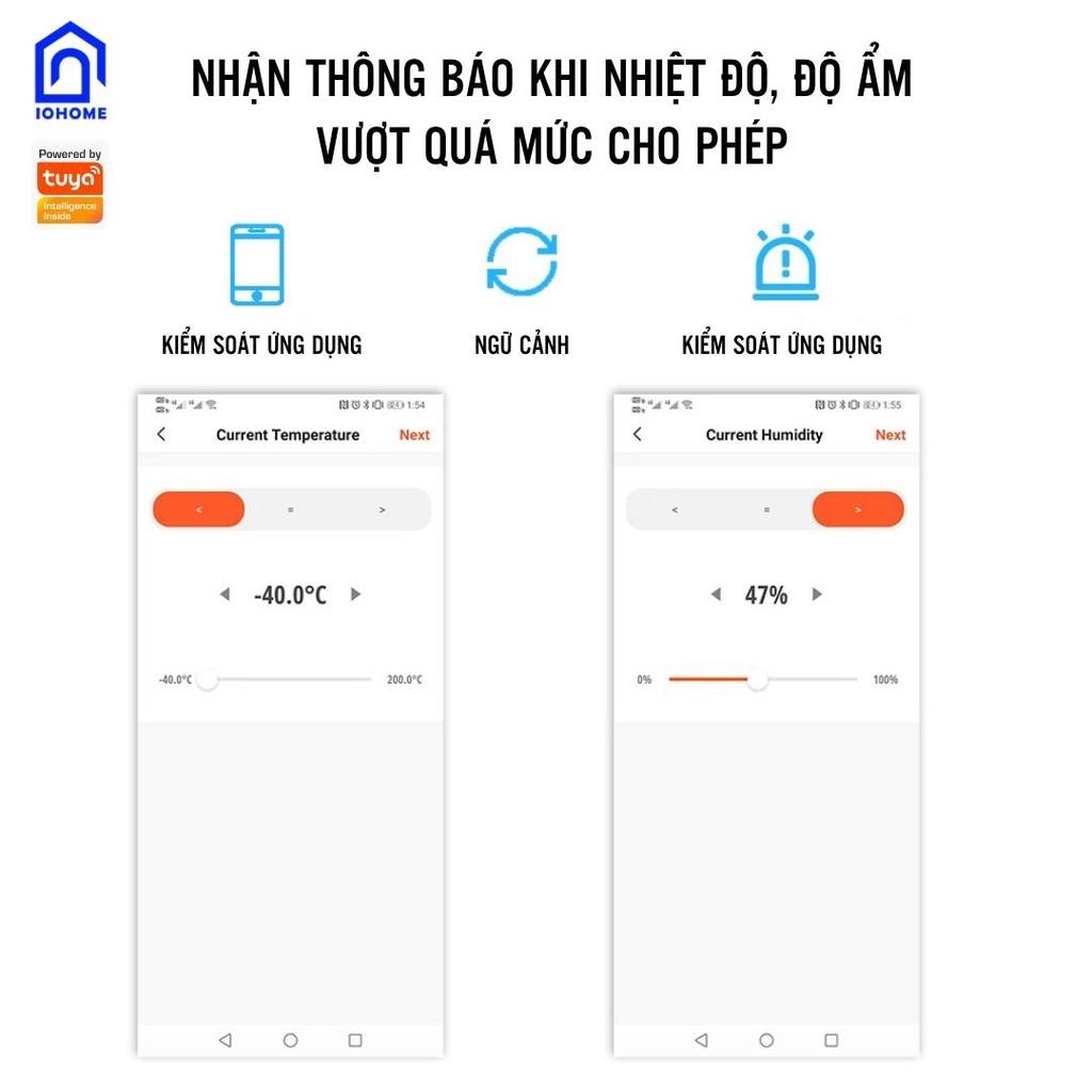 Đồng hồ thông minh tích hợp Cảm biến nhiệt độ, độ ẩm Kết nối Wifi/ Zigbee, App Smart Life/ Tuya/ Home Assistant