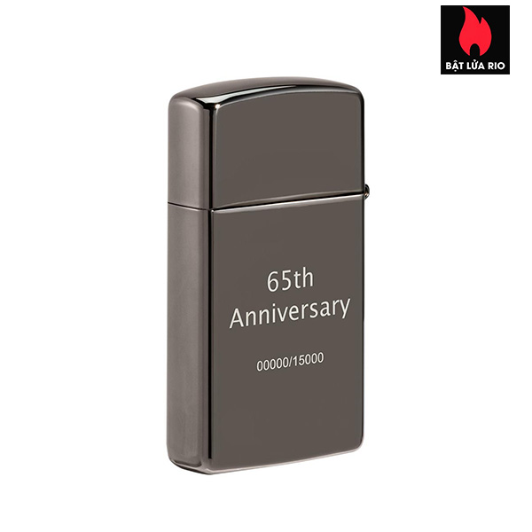 Bật Lửa Zippo 49709 – Zippo Slim Black Ice 65th Anniversary Collectible