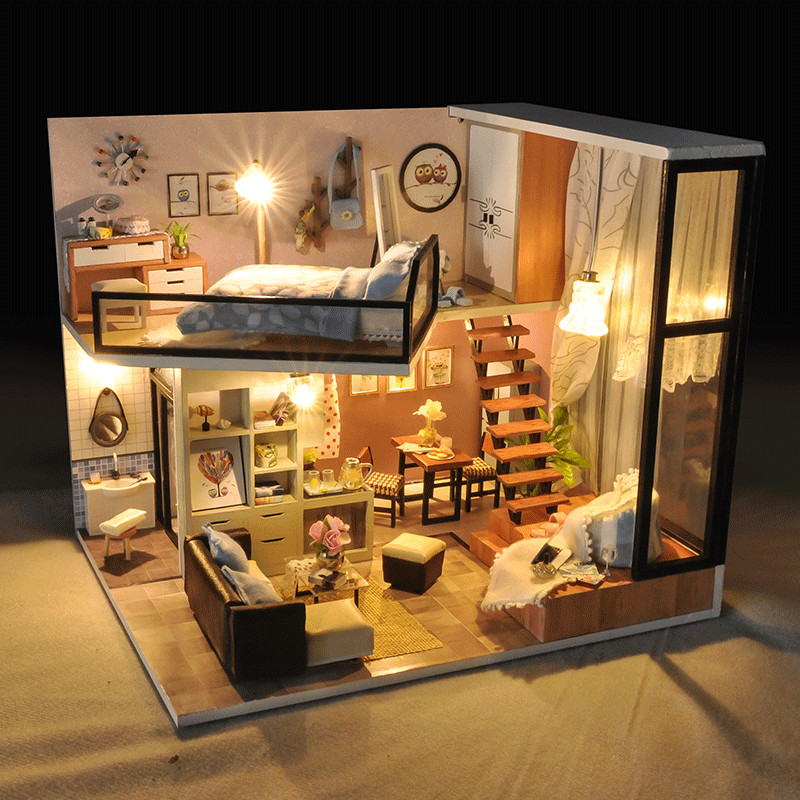 Nhà Búp Bê Lắp ghép Quiet Loft And Life Dream TYU