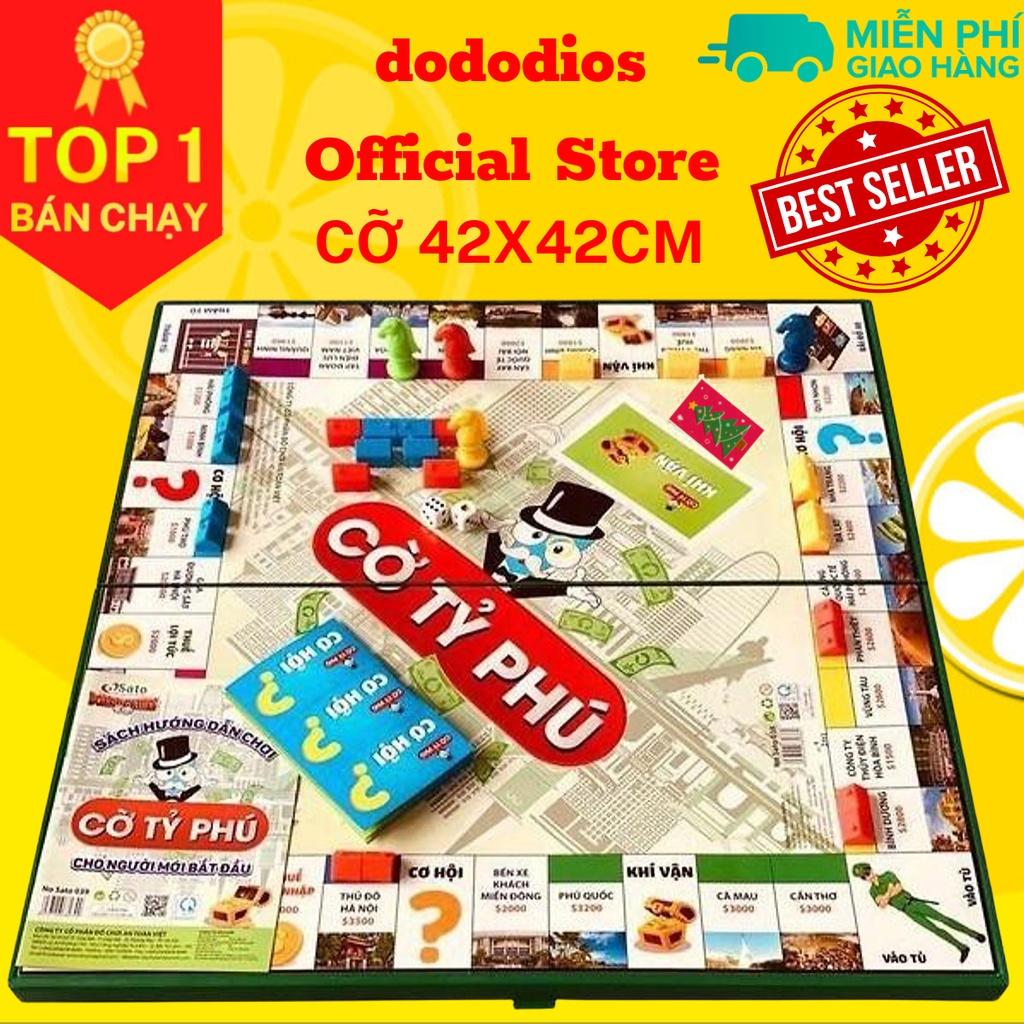 Cờ Tỷ Phú - Monopoly - bàn NHỰA cao cấp 42 x 42cm - Trò chơi rèn luyện tư duy tài chính - chính hãng dododios