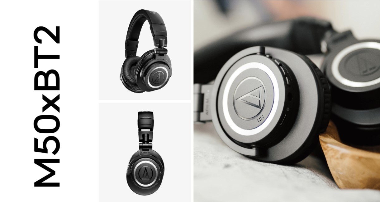 Tai Nghe Bluetooth Choàng Đầu Kiểm Âm Over Ear Audio Technica ATH-M50xBT2 – Hàng Chính Hãng