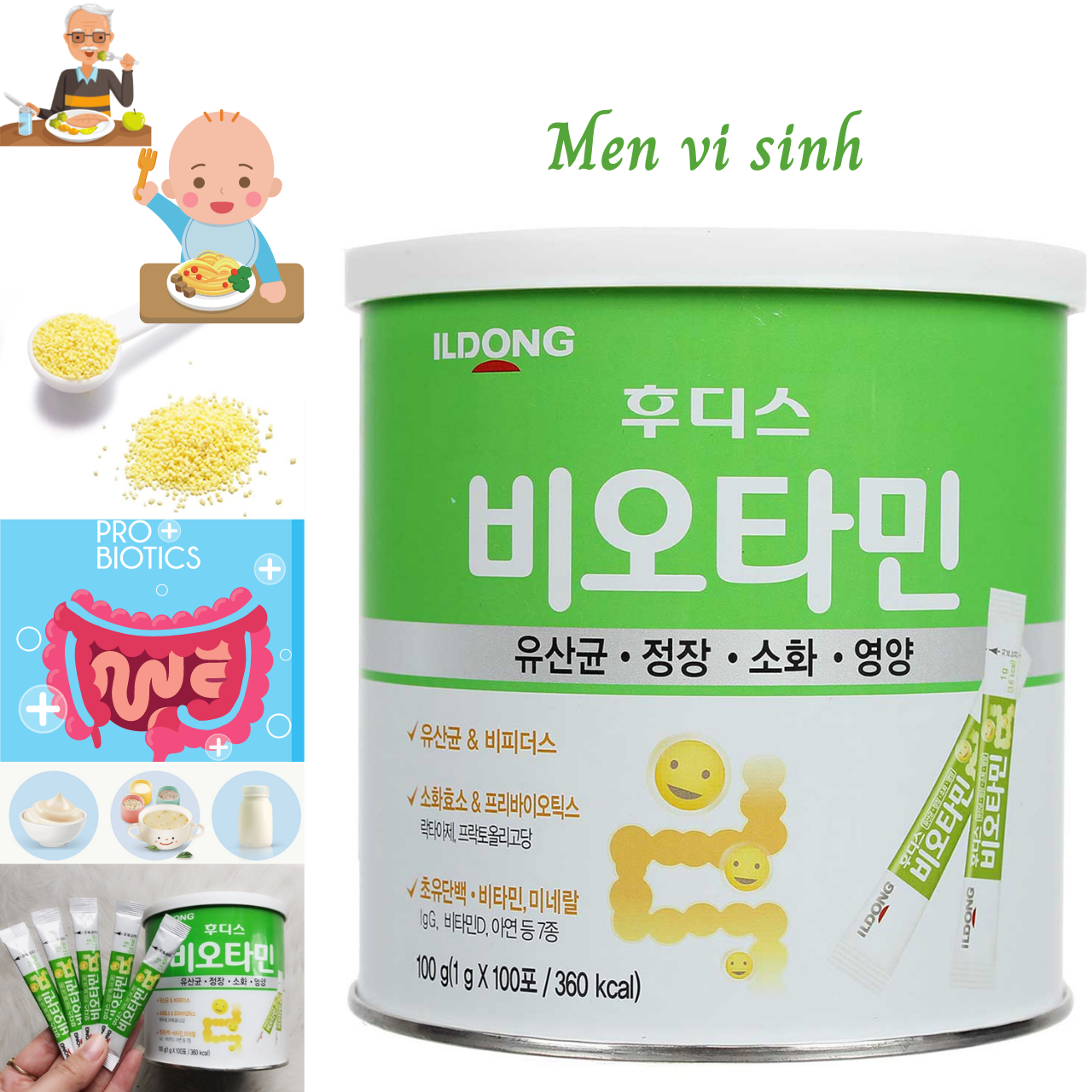 Hình ảnh Men vi sinh Ildong Foodis Hàn Quốc hỗ trợ tiêu hóa, hấp thụ dinh dưỡng, Bổ sung vitamin và khoáng chất từ sữa non - Massel Official