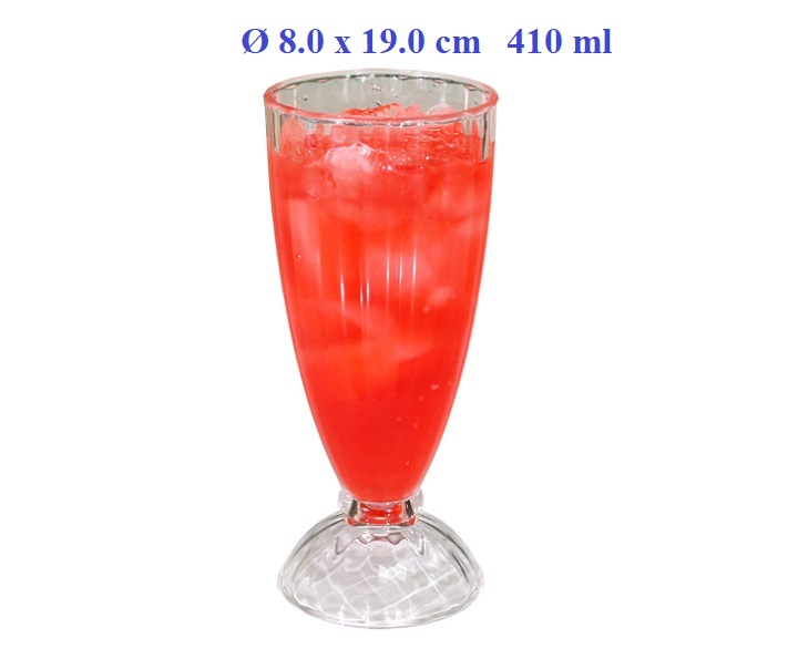 Ly đựng Cocktail,Uống sinh tố,Ăn kem,trà sữa nhựa trong Acrylic Cao Cấp 410ml