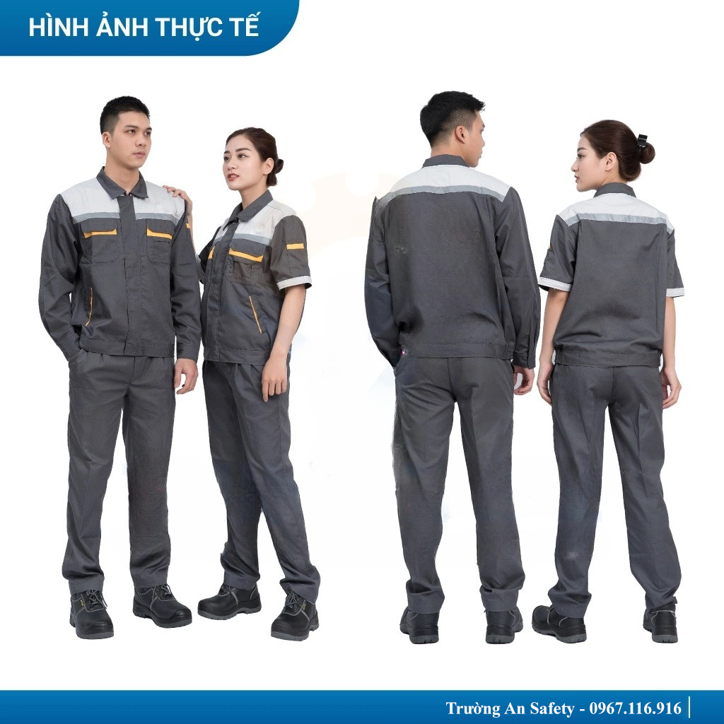 Quần áo công nhân BH04 - Đồng phục công nhân BH04 - Chất liệu vải Pangrim Hàn Quốc