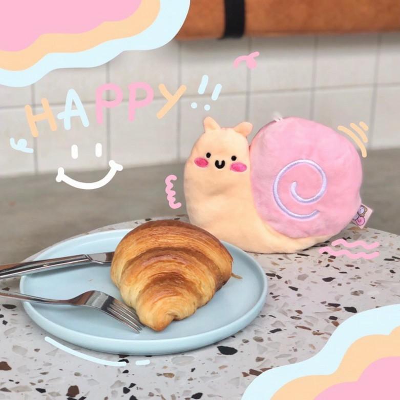 Gấu Bông Ốc Sên Cảm Xúc 2 Mặt Cực Đáng Yêu Chất Miniso cao cấp