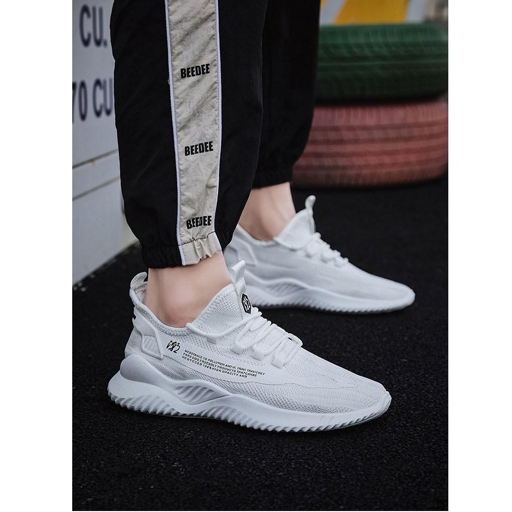 Giày sneaker nam trắng GN779 shop Gấu Nâu chuyên giày nam đẹp