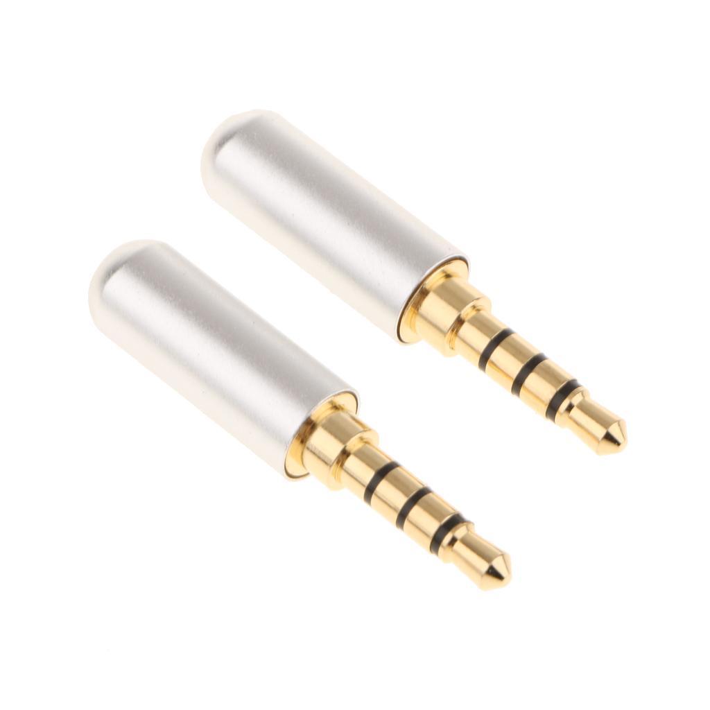 2 Piece 3.5mm Jack RCA Adapter Audio Earphone Jack Connector