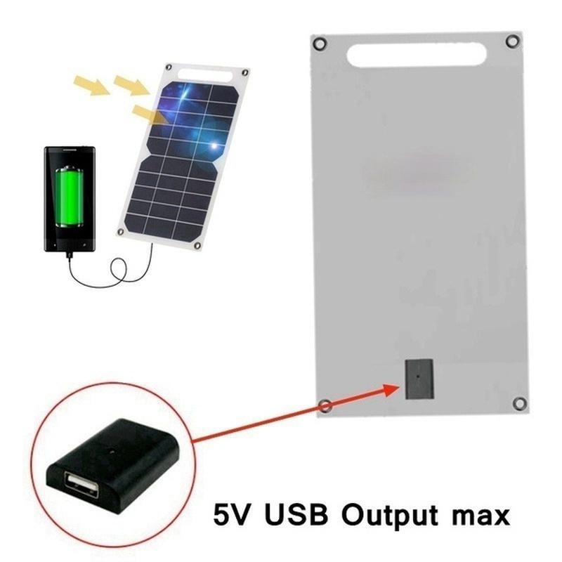 Bảng điều khiển năng lượng mặt trời di động 30W Tấm năng lượng mặt trời 5V với USB Sạc an toàn Ổn định Bộ sạc pin cho Power Bank Phone Cắm trại ngoài trời Màu sắc: 30W 300mmx145mm