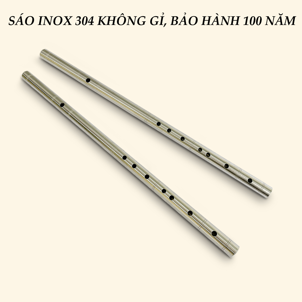 Sáo Inox Cao Cấp Âm Chuẩn Tone A4