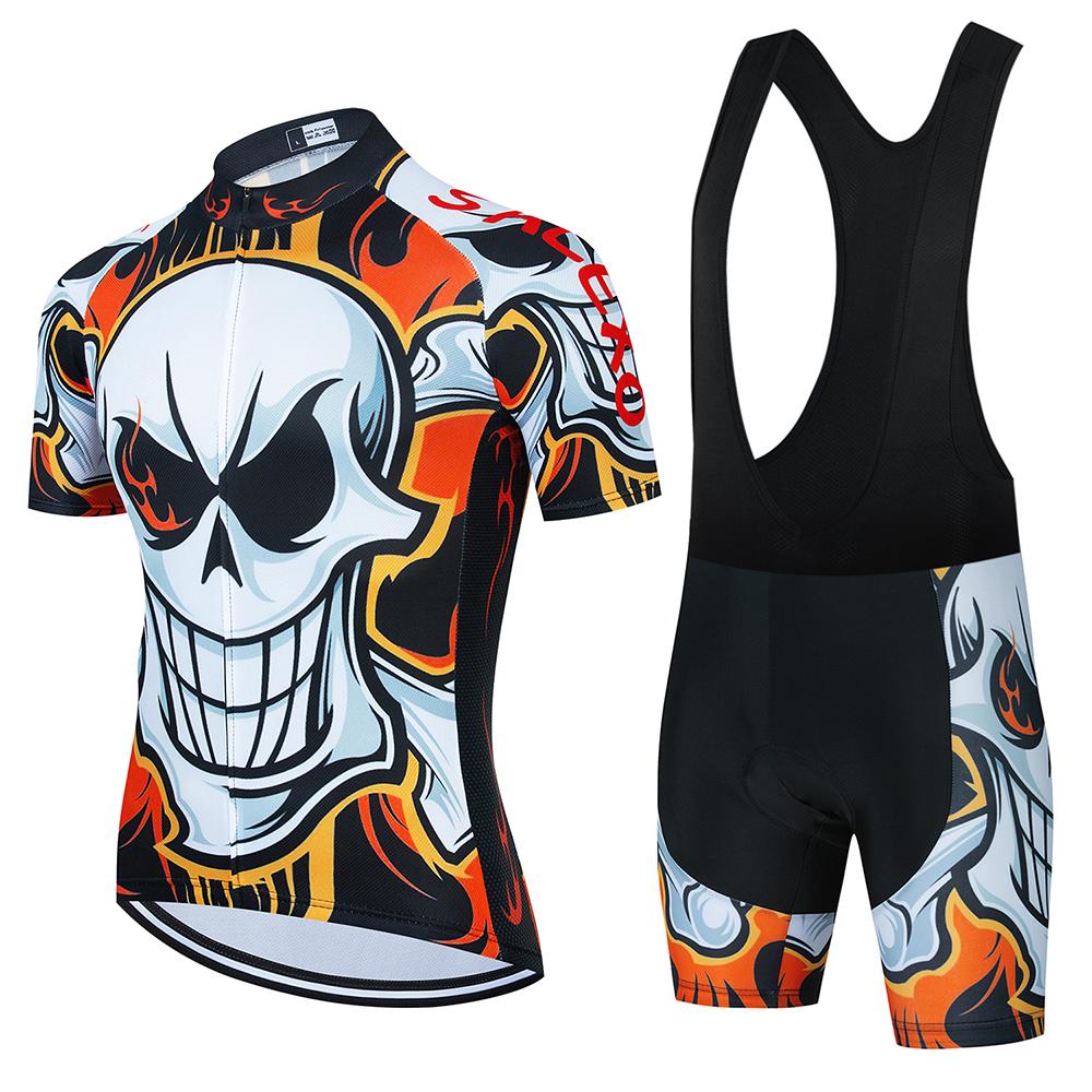 2023 Sọ mẫu xe đạp xe đạp bộ xe đạp mùa hè quần áo xe đạp leo núi MTB Maillot Ciclismo Men Set Color: cycling set 8 Size: XS