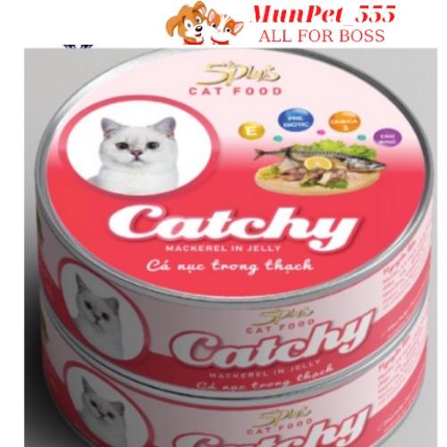 PATE CATCHY 5PLUS thức ăn ướt dành cho mèo cưng 170g