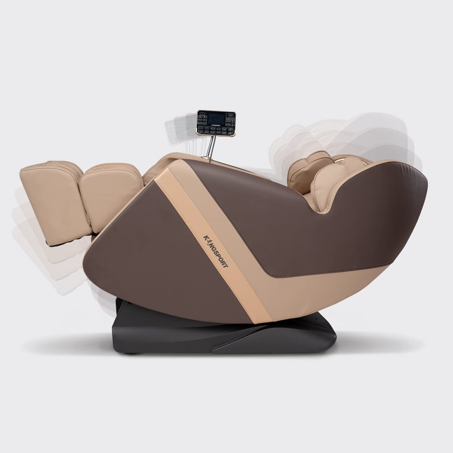 Ghế massage toàn thân Kingsport G85 con lăn di động 3D, con lăn bắp chân chuyên biệt, công nghệ ion âm