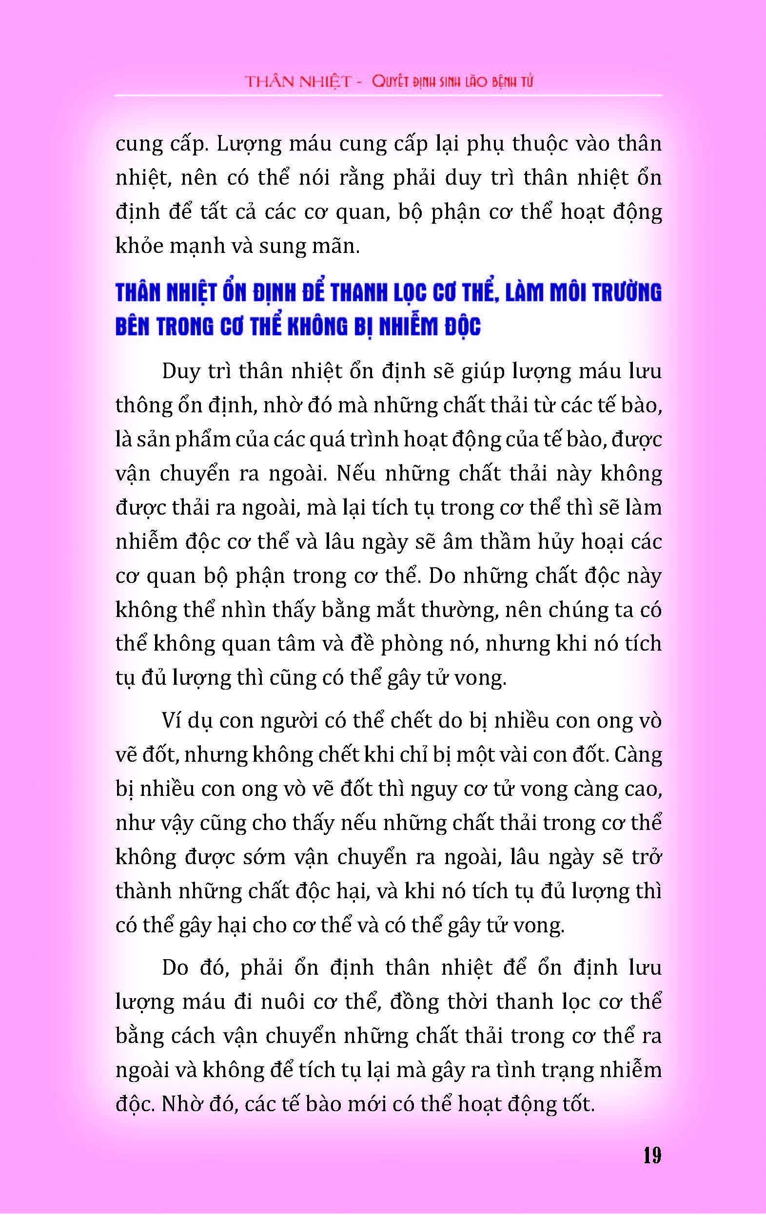 Thân Nhiệt Quyết Định Sinh Lão Bệnh Tử