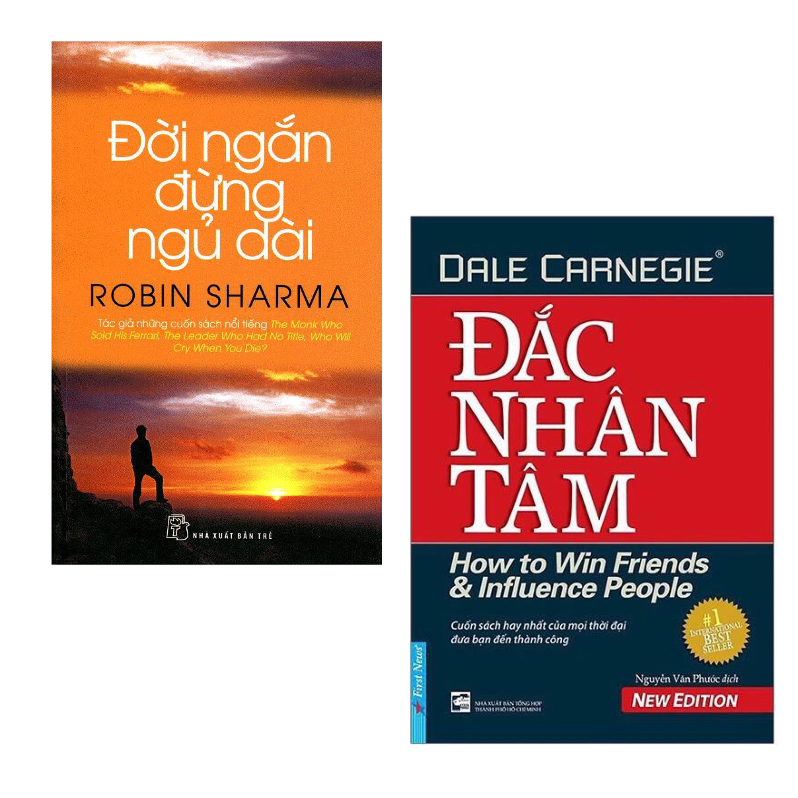 Combo 2 Cuốn Sách Kỹ Năng Thay Đổi Cuộc Đời Bạn: Đắc Nhân Tâm (Khổ Lớn) + Đời Ngắn Đừng Ngủ Dài (Tái Bản) / Top Những Cuốn Sách Kỹ Năng Sống Hay Nhất