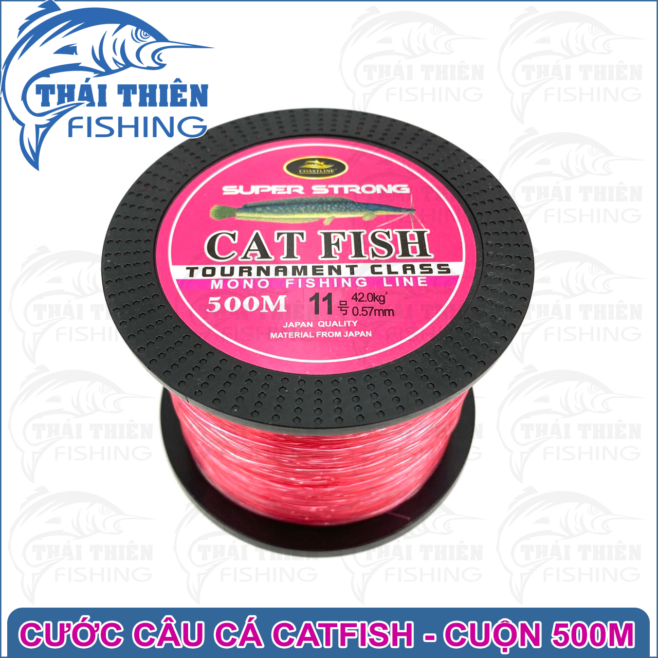 Dây Câu, Cước Câu Cá Catfish Siêu Bạo Lực Cuộn 500m Chuyên Dùng Câu Cá Tra