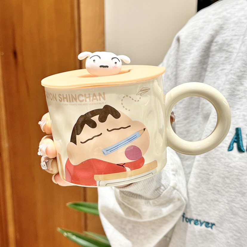 Ly Sứ Cao Cấp Hoạt Hình Crayon Shin Chan Thể Tích 400ml