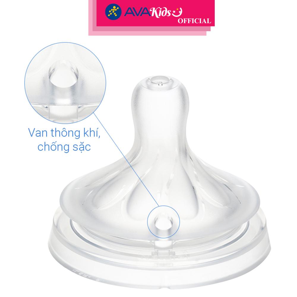 Bình sữa nhựa PP Philips Avent SCY903/01 cổ rộng 260 ml (1 - 3 tháng) - Hàng Chính Hãng