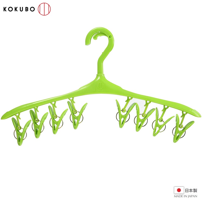 Móc phơi quần áo 8 kẹp Kokubo Ramo - Made in Japan
