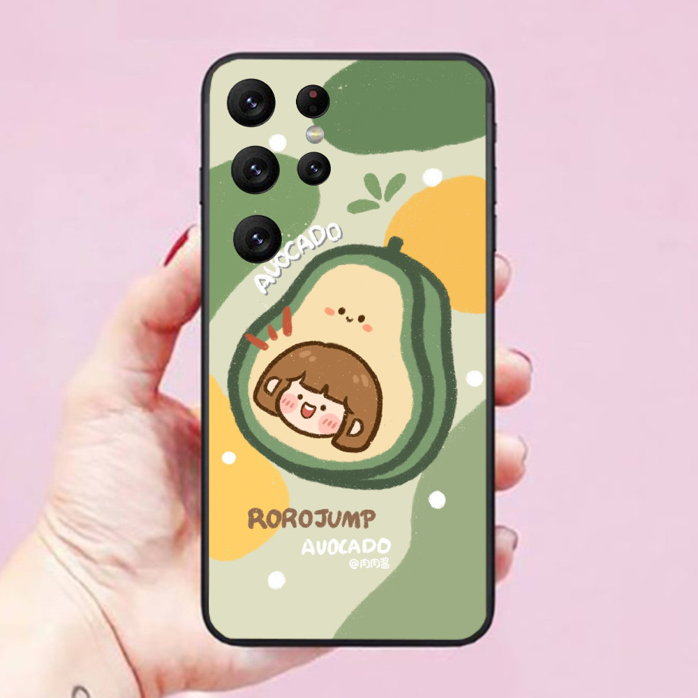 Ốp lưng dành cho điện thoại Samsung Galaxy S22 Ultra 5G S22 Plus 5G S22 5G S21 Ultra 5G S21 FE 5G BST Trái Bơ Xanh