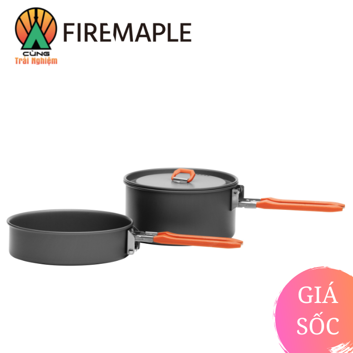 COMBO Nồi Chảo Nấu Ăn 2 Trong 1 Fire Maple FEAST 1 Gọn Nhẹ Chuyên Dụng Dành Cho Du Lịch, Dã Ngoại Cắm Trại