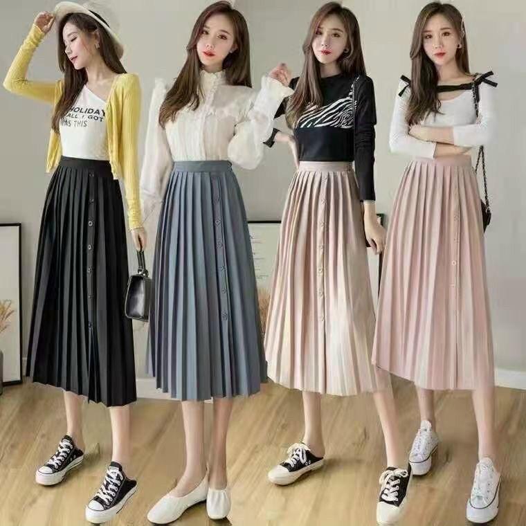 Chân váy dài - xếp ly