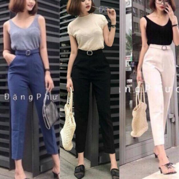 Quần Baggy Phối Đai Siêu Sang