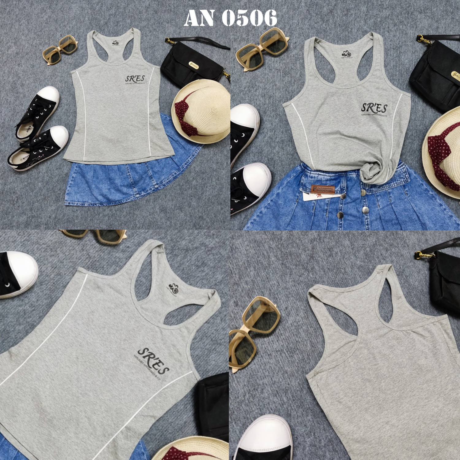 Áo sport body ôm, kiểu ba lỗ, phong cách thể thao cho bé gái từ 40-48kg.Thun 4 chiều, cotton 100% thoáng mát