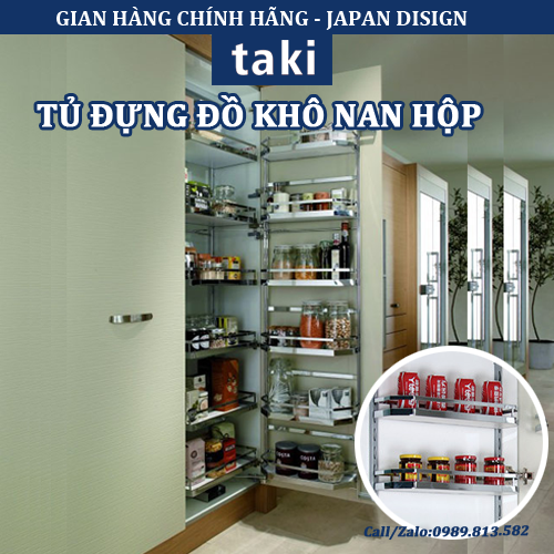 Tủ Đồ Khô, Tủ Kho 12 Ngăn 6 Tầng TAKI INOX Không Gỉ 304 Dạng Lá Chính Hãng  - Bảo Hành Vĩnh Viễn - Có thợ lắp đặt