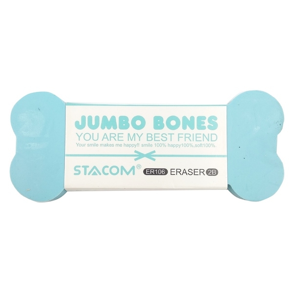 Bộ 3 Gôm Stacom Jumbo Bones Lớn ER106 - Màu Xanh