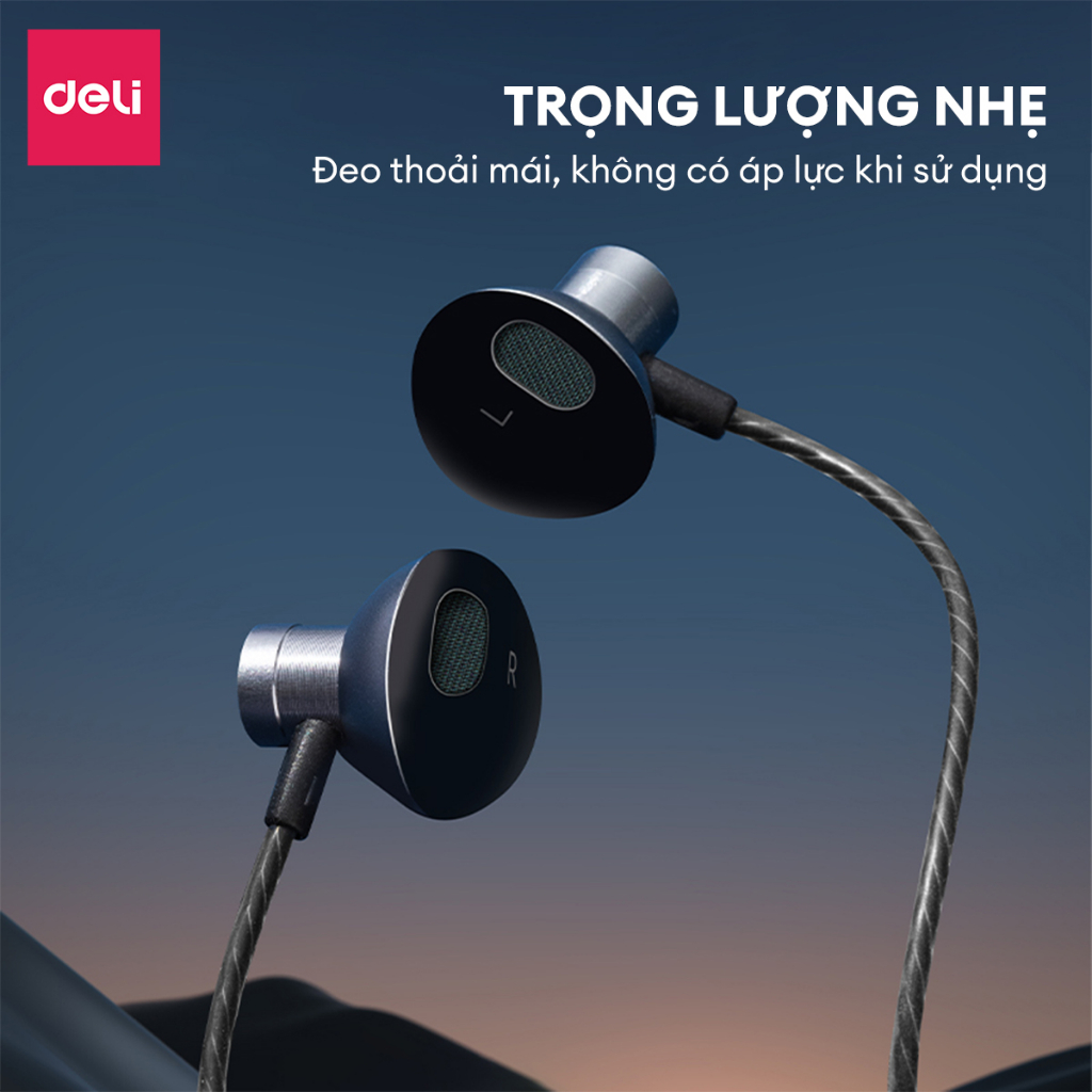 Tai Nghe Có Dây AOKA Jack Cắm Type-C & 3.5mm Hàng Chính Hãng Chống Ồn Mic Đàm Thoại Dây Bện Chống Rối Nhét Nửa Tai Cho Nhiều Thiết Bị