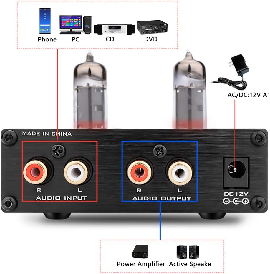(BẢN NÂNG CẤP BÓNG 6K4) FX-Audio TUBE-03 Preamplifier Đèn, Chỉnh Bass-Treble