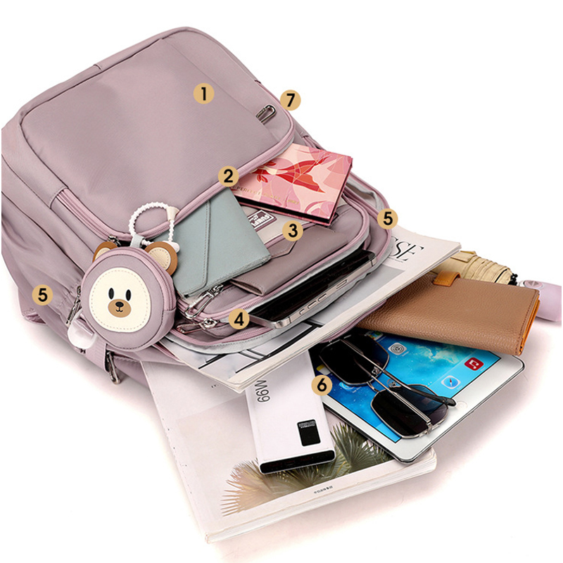 Balo thời trang phong cách Hàn Quốc dày dặn chống thấm nước dùng cho đi học, đi chơi - BEE GEE – BLTT9161