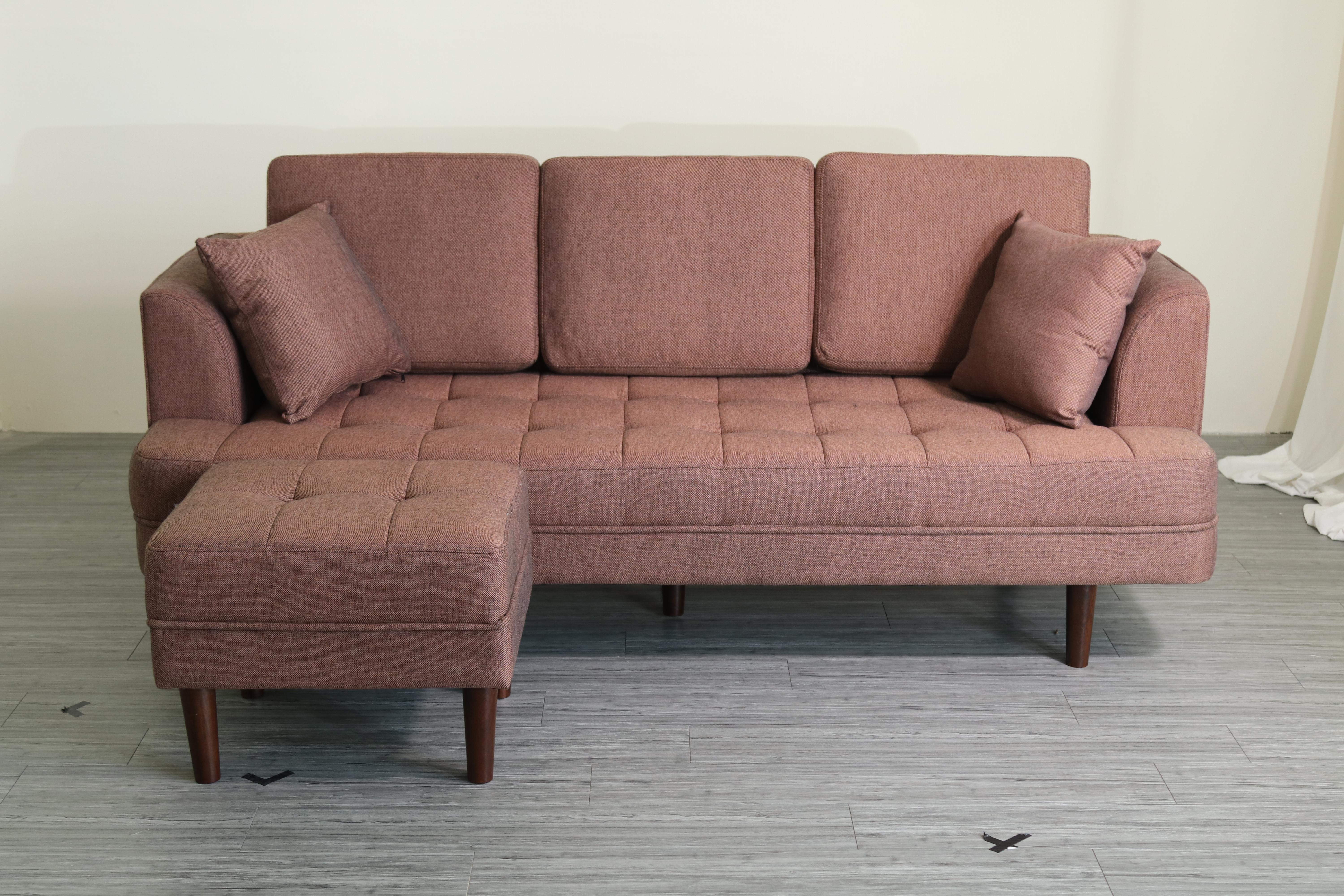 Sofa băng Juno sofa hiện đại màu kem, xám, nâu