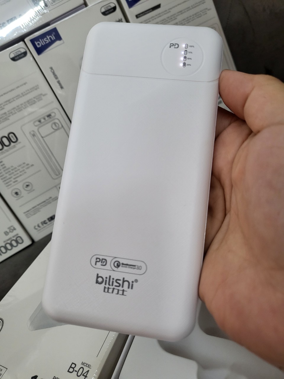 Pin Sạc Dự Phòng BIlishi B04 10000mAh Sạc Nhanh 20W, QC3.0 - Màu Trắng