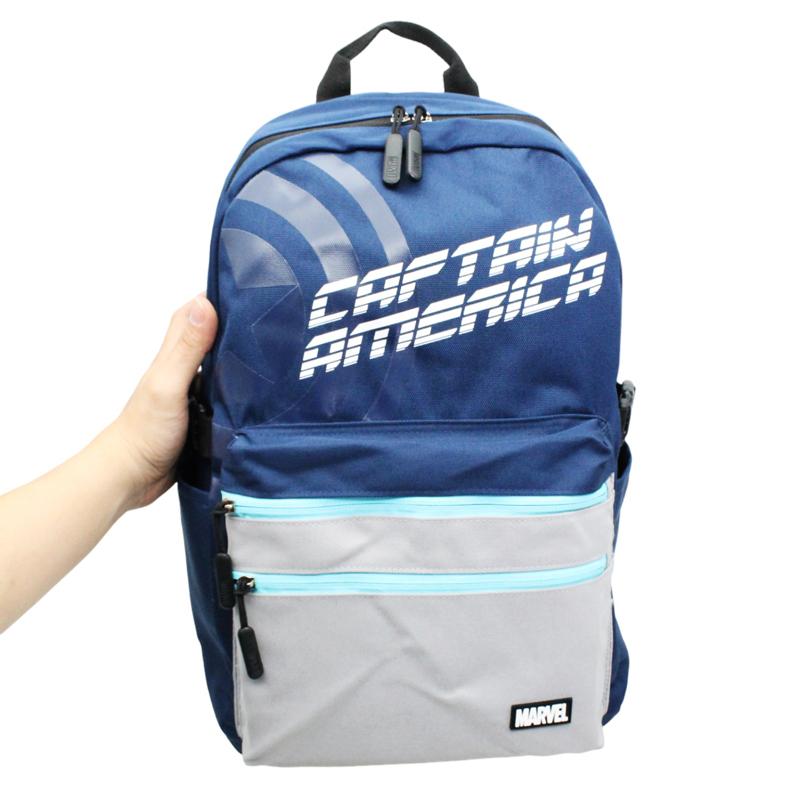 Ba Lô Thời Trang Captain American - Zhongshan BA7103A1 - Màu Xanh Dương