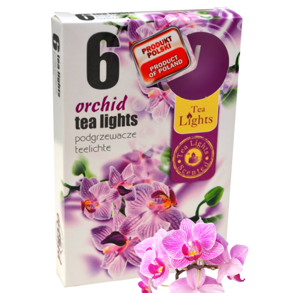 Hộp 6 nến thơm tinh dầu Tealight Admit Orchid QT026069 - lan hồ điệp