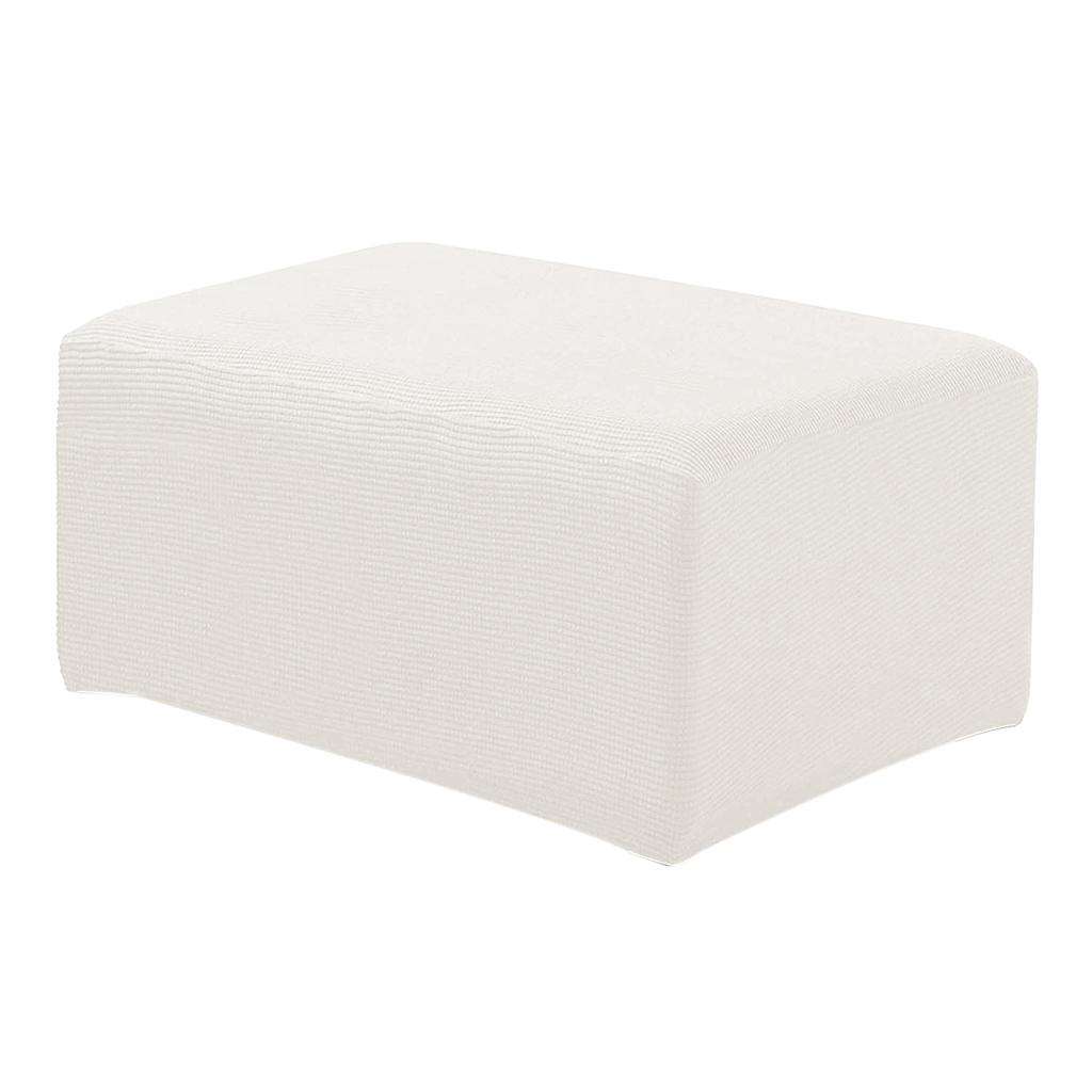 Stretch Ottoman Pouf Cover Footrest Stool Slipcover Protector