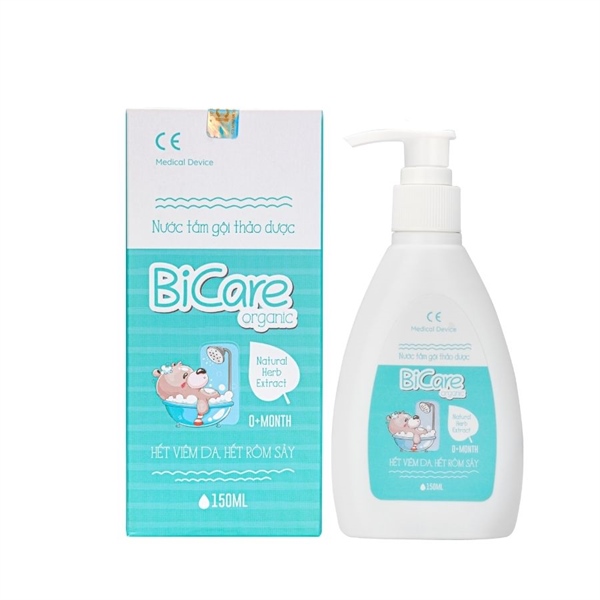 Nước Tắm Gội thảo dược Thảo Dược BICARE ORGANIC cho trẻ sơ sinh