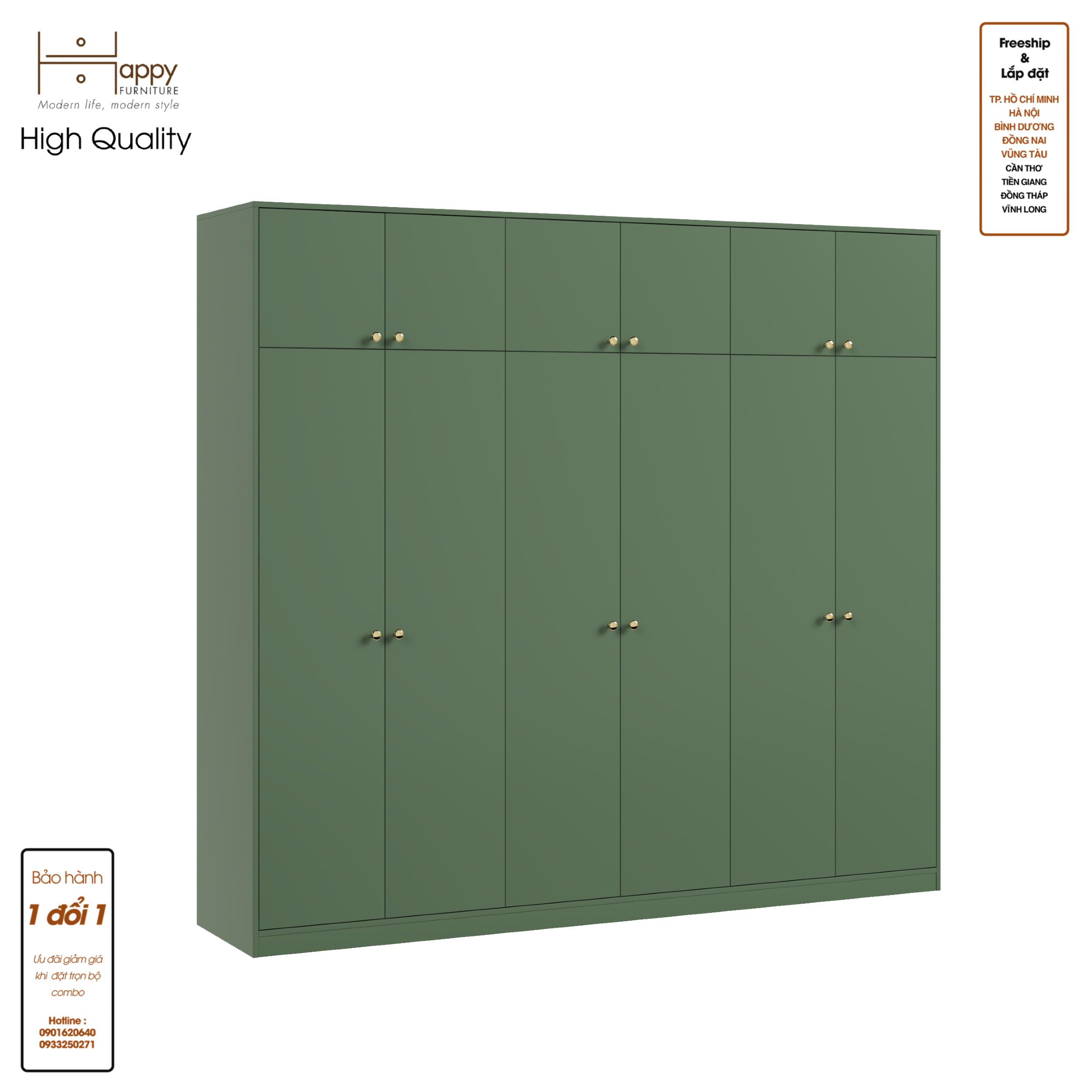 [Happy Home Furniture] ELEGANT, Tủ quần áo 2 ngăn kéo 2m4x2m2 , 240cm x 54cm x 220cm ( DxRxC), TCM_043