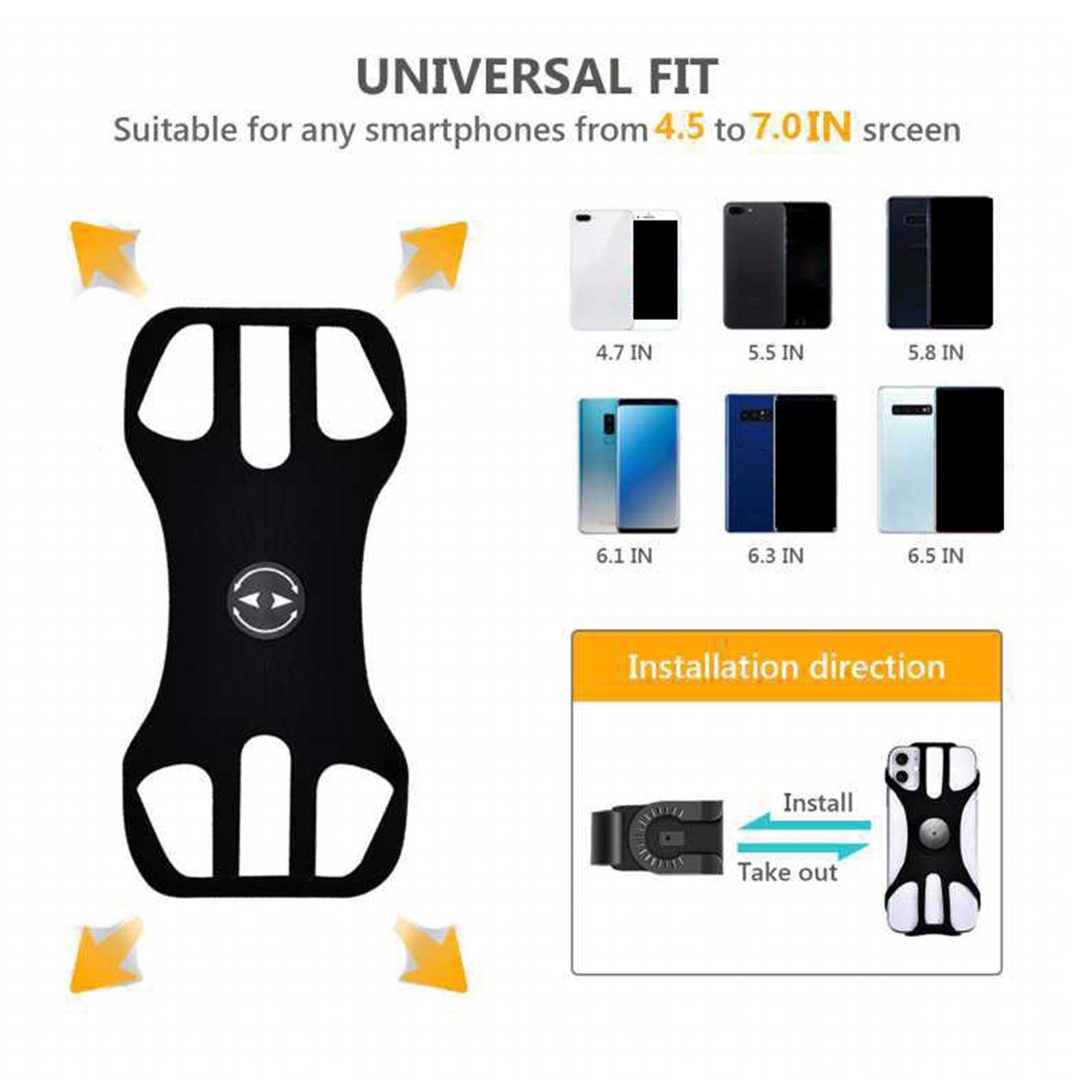 Cell Phone Mount Universal Bike Phone Holder for Stroller Handlebar A