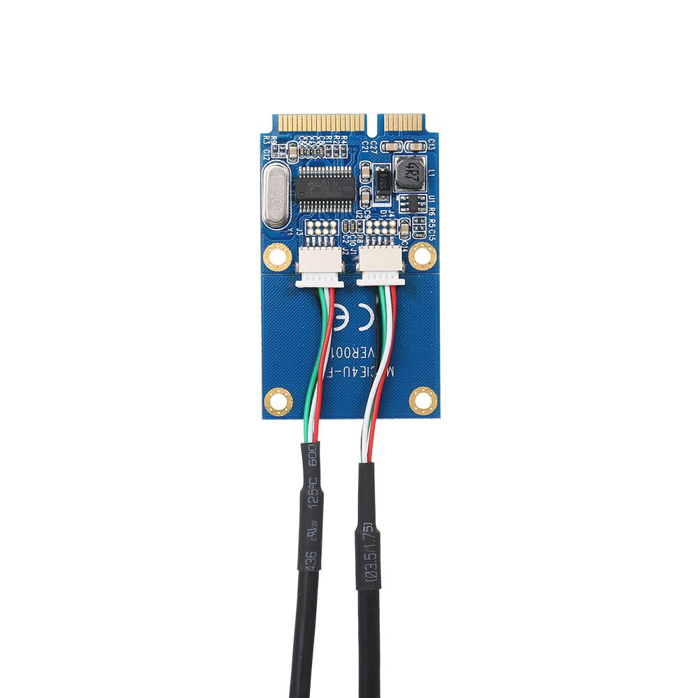 Bộ chuyển đổi Mini PCI-E sang USB Kép MINI PCIe sang 2 cổng Thẻ mở rộng USB2.0