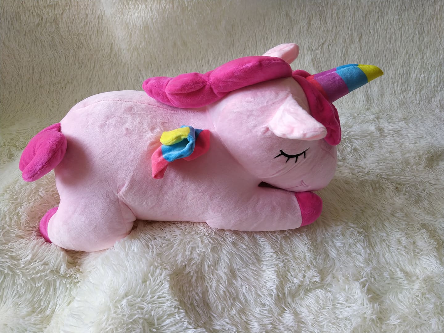 NGỰA PONY NẰM MÀU HỒNG ( 60cm)