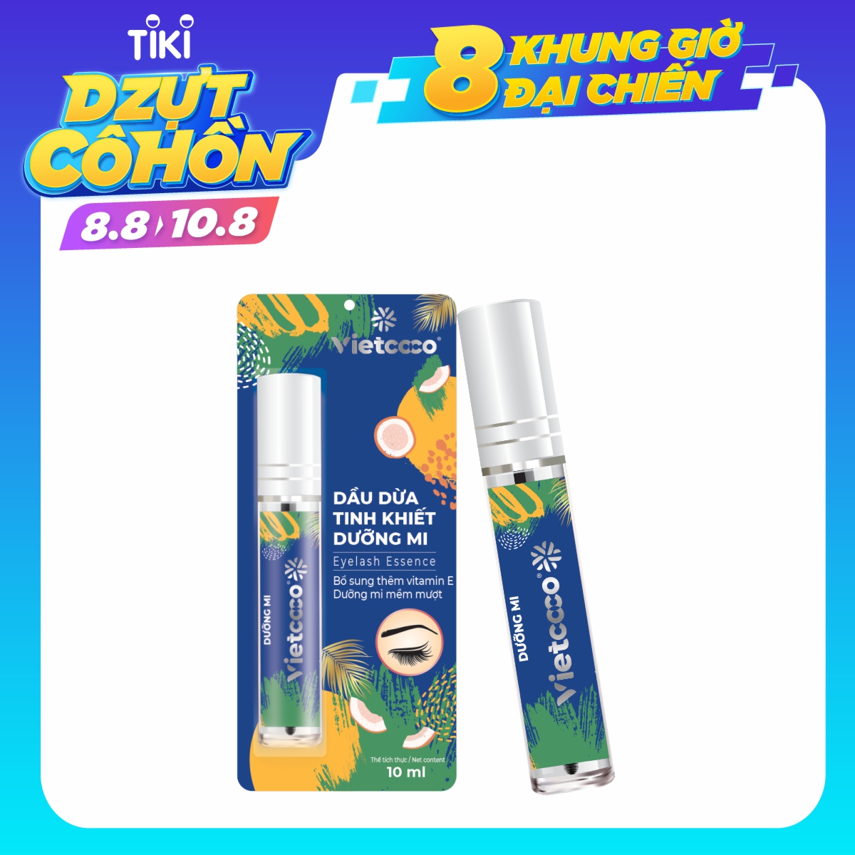 Dầu Dừa Tinh Khiết Vietcoco Dưỡng Mi 10ml