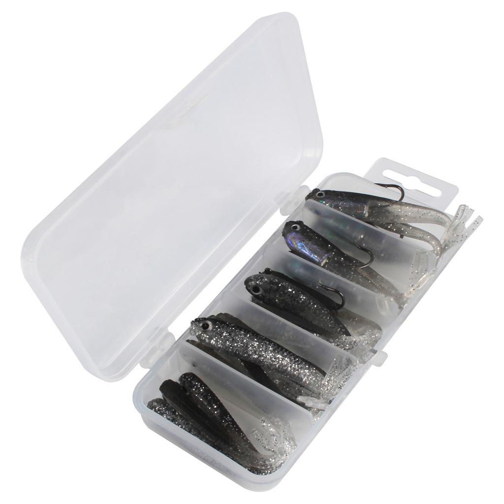 20pcs Soft Fishing Lure Tiddler Swimbait Artificial Bait Tackle Minnow,2 Sizes