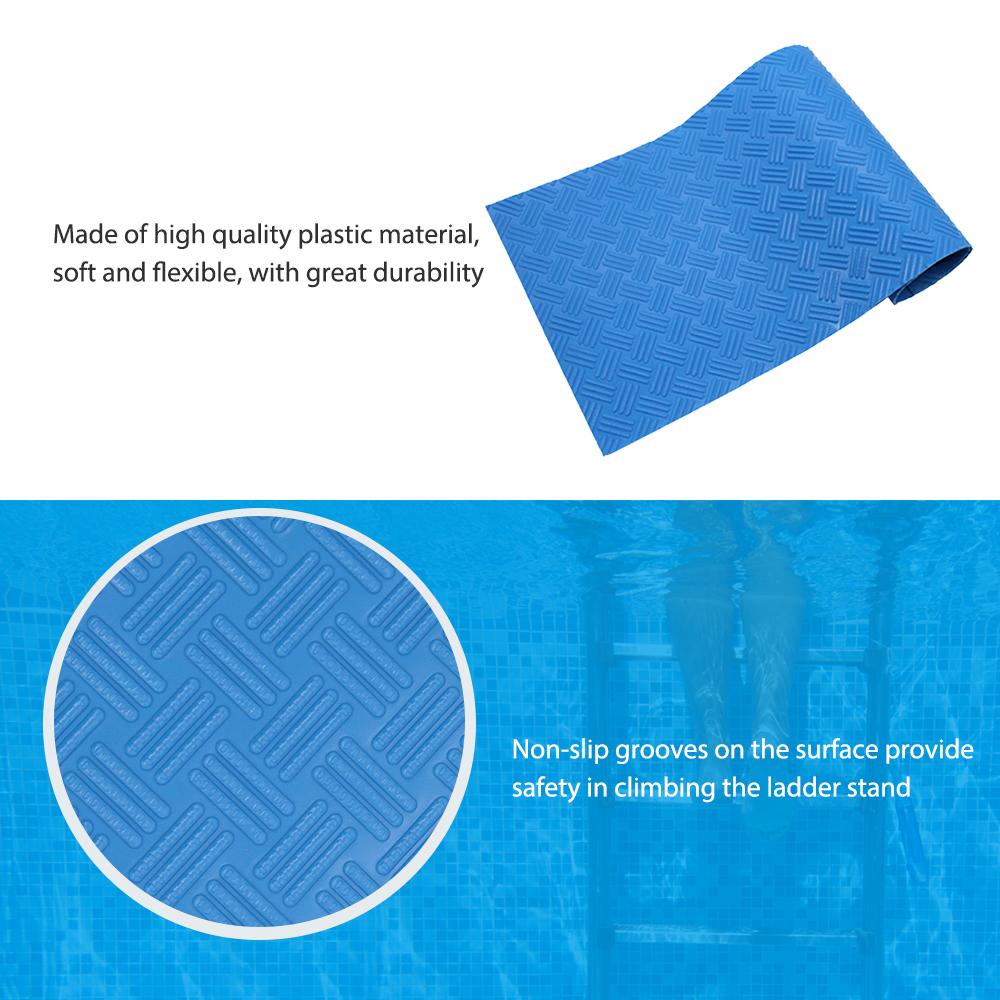 Swimming Pool Ladder Anti-slip Mat 36 x 9 inch Protective Pool Ladder Step Pad Non-slip Safety Liner for Swimming Pool and Stairs