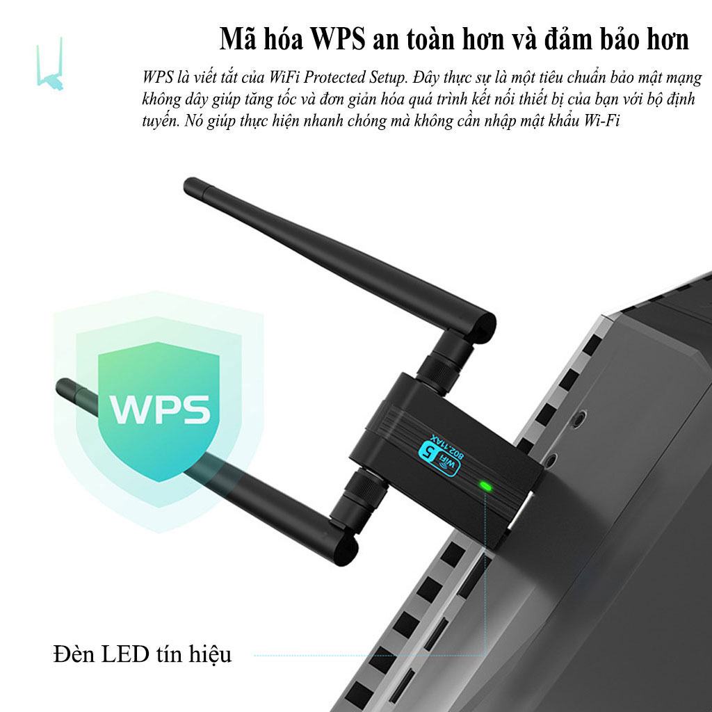 Thiết bị thu, phát wifi từ máy tính Pix-link WIFI5, router wifi tốc độ cao phủ sóng rộng từ máy tính, PC - Hàng chính hãng/Hàng nhập khẩu