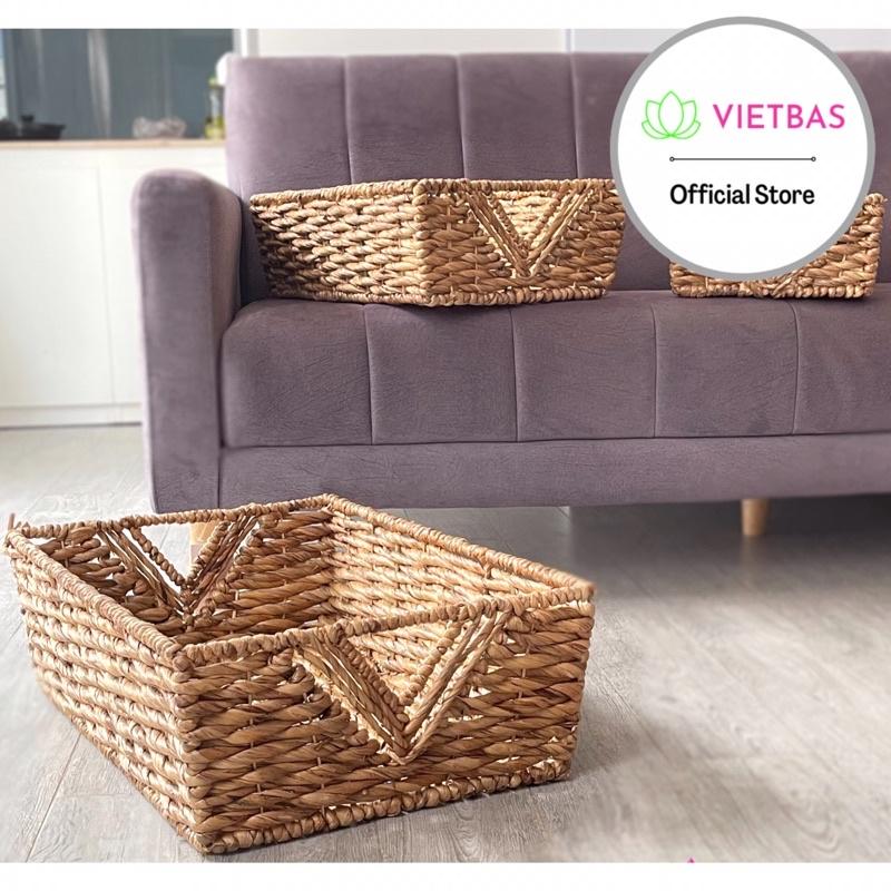 Khay lục bình VIETBAS hình chữ nhật MAU83