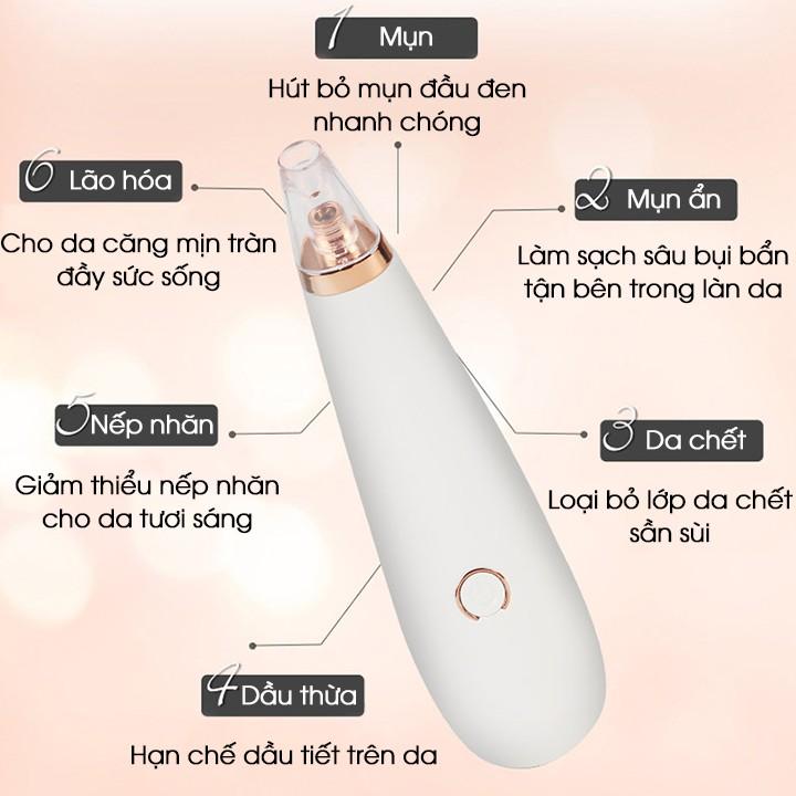 Máy hút mụn đầu đen 3 chế độ COMEDO hoạt động bằng pin