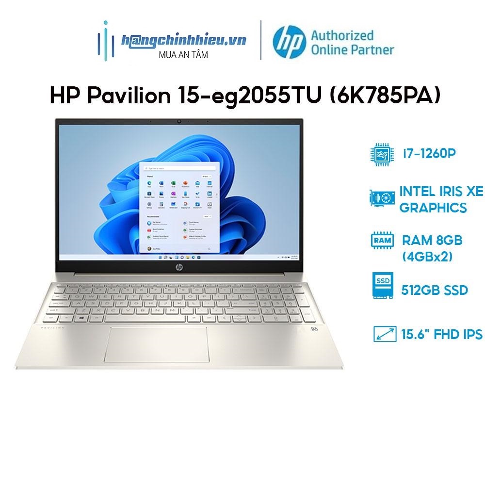 Laptop HP Pavilion 15-eg2055TU (6K785PA) (i7-1260P | 8GB | 512GB | 15.6' FHD | W11) Hàng chính hãng