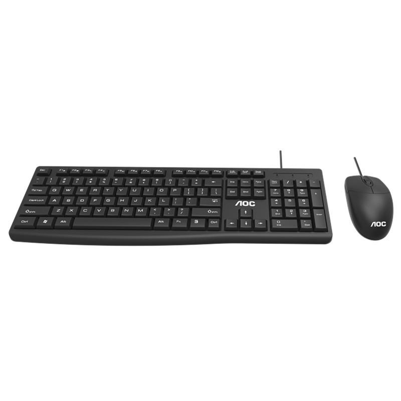 Vận Chuyển Nhanh AOC KM151 Bộ Bàn Phím Và Chuột Có Dây USB Tắt Tiếng Văn Phòng Kinh Doanh Máy Tính Chuyên Dụng Phím Chuột